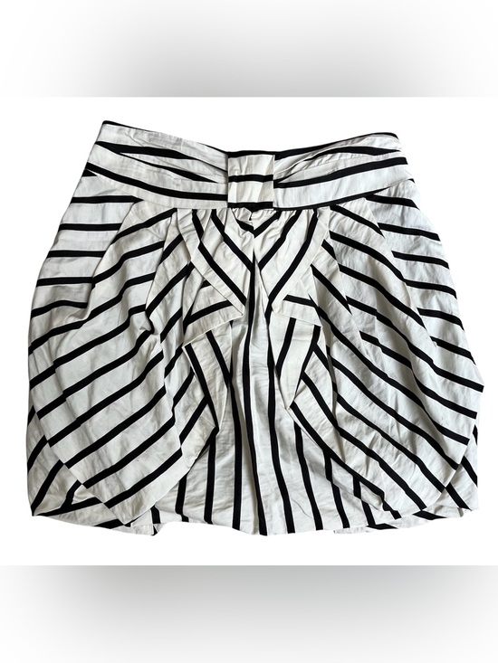 Eva Franco Dresses & Skirts - Eva Franco Black White Striped Bubble Tulip Skirt Size 2